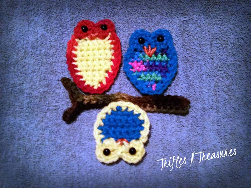 Two-Color Owl Trio