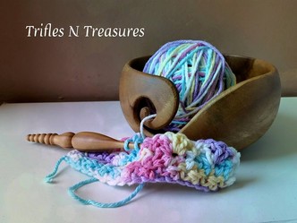 TriflesNTreasures Furls yarn bowl