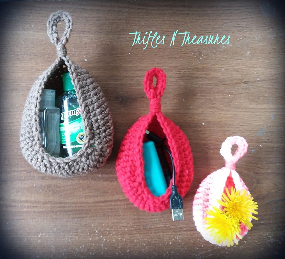 Details about   Unique Gift Hanging Bird Nesting Materials Bag Crochet Handmade W Extra Filler! 